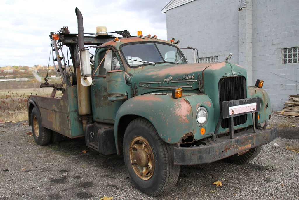 Old Mack Truck at Auto Wrecker NZ